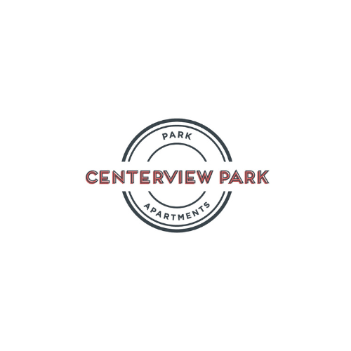 A logo for Centerview Park Apartments.